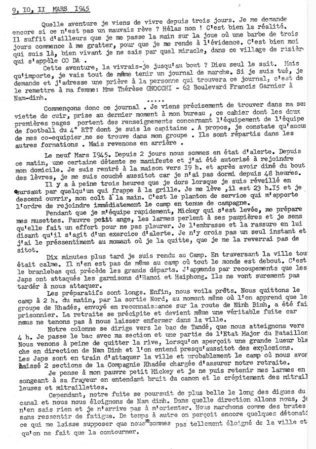 Journal de marche - page 1
